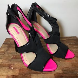 BCBG Aindie Runway Paris Stilhetto Neon Hot Pink